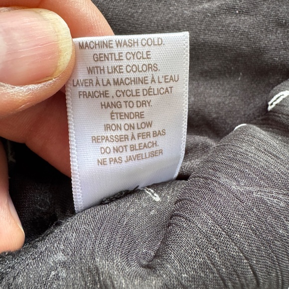 Tamara H women's Script Print Layered‎ Semi-Sheer 3/4 Sleeve Blouse Black 3X - Picture 9 of 14